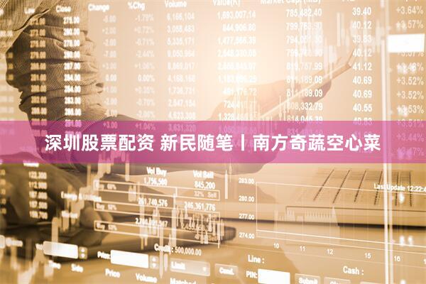 深圳股票配资 新民随笔丨南方奇蔬空心菜