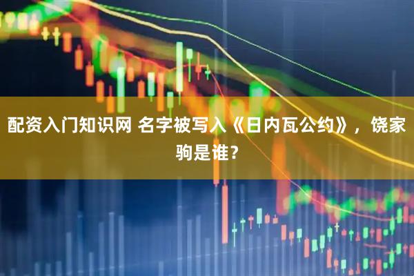 配资入门知识网 名字被写入《日内瓦公约》，饶家驹是谁？
